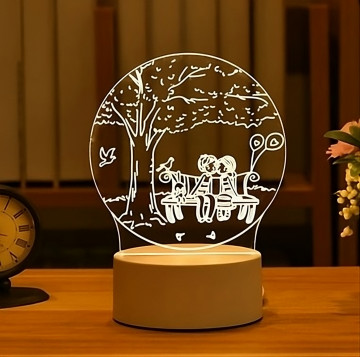 SZERELMESEK 3D USB LED LÁMPA