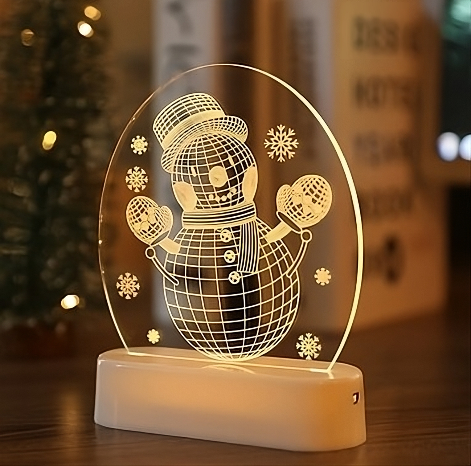 3D USB LED LÁMPA HÓEMBER