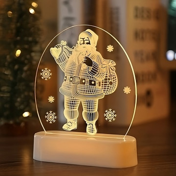 MIKULÁS 3D USB LED LÁMPA