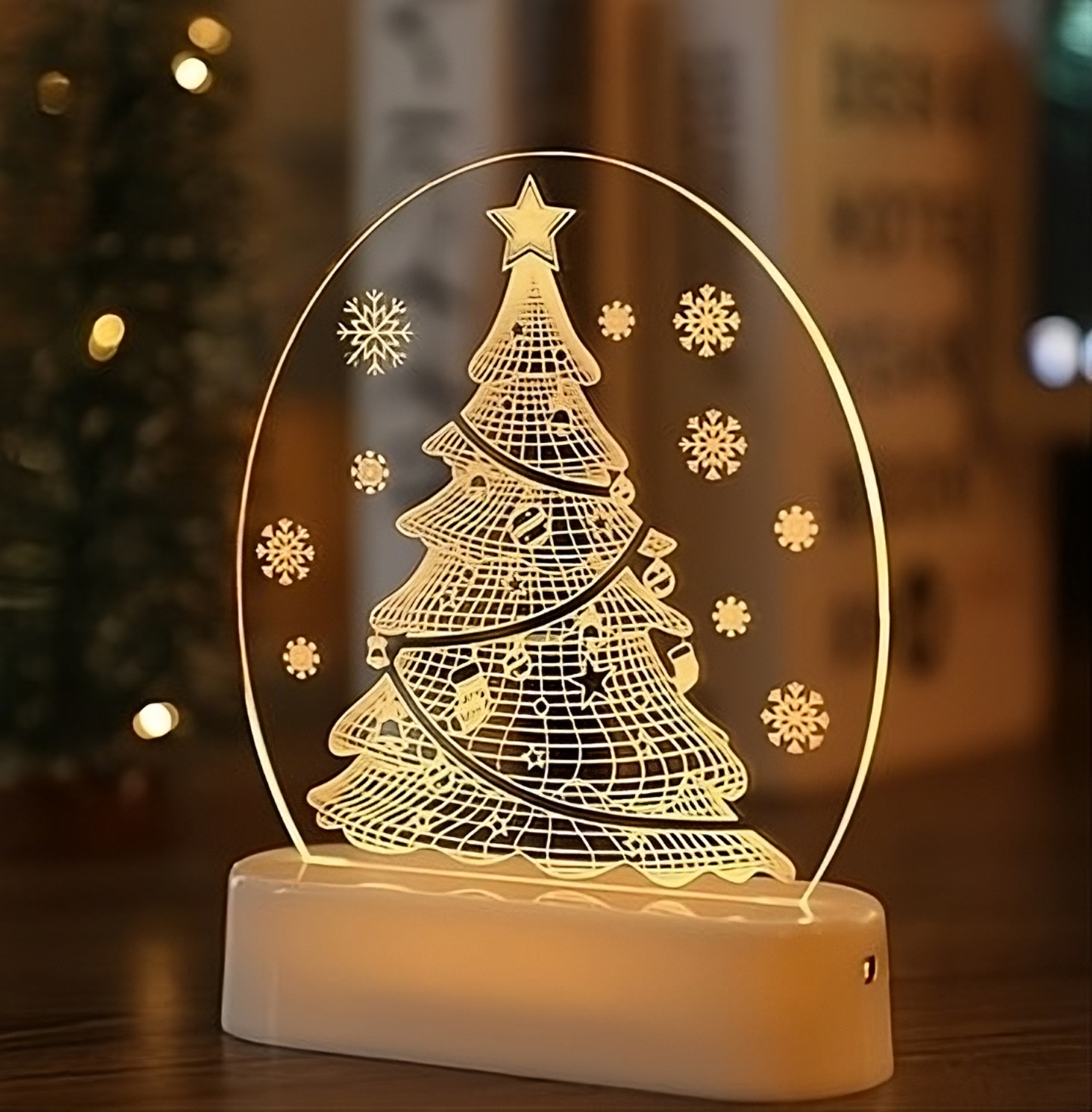 3D USB LED LÁMPA  KARÁCSONYFA