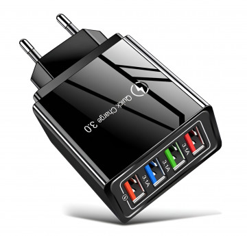 MULTI USB GYORSTÖLTŐ-FEKETE