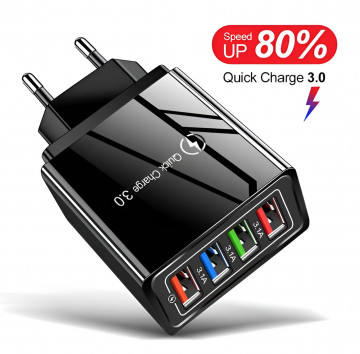 MULTI USB GYORSTÖLTŐ-FEKETE