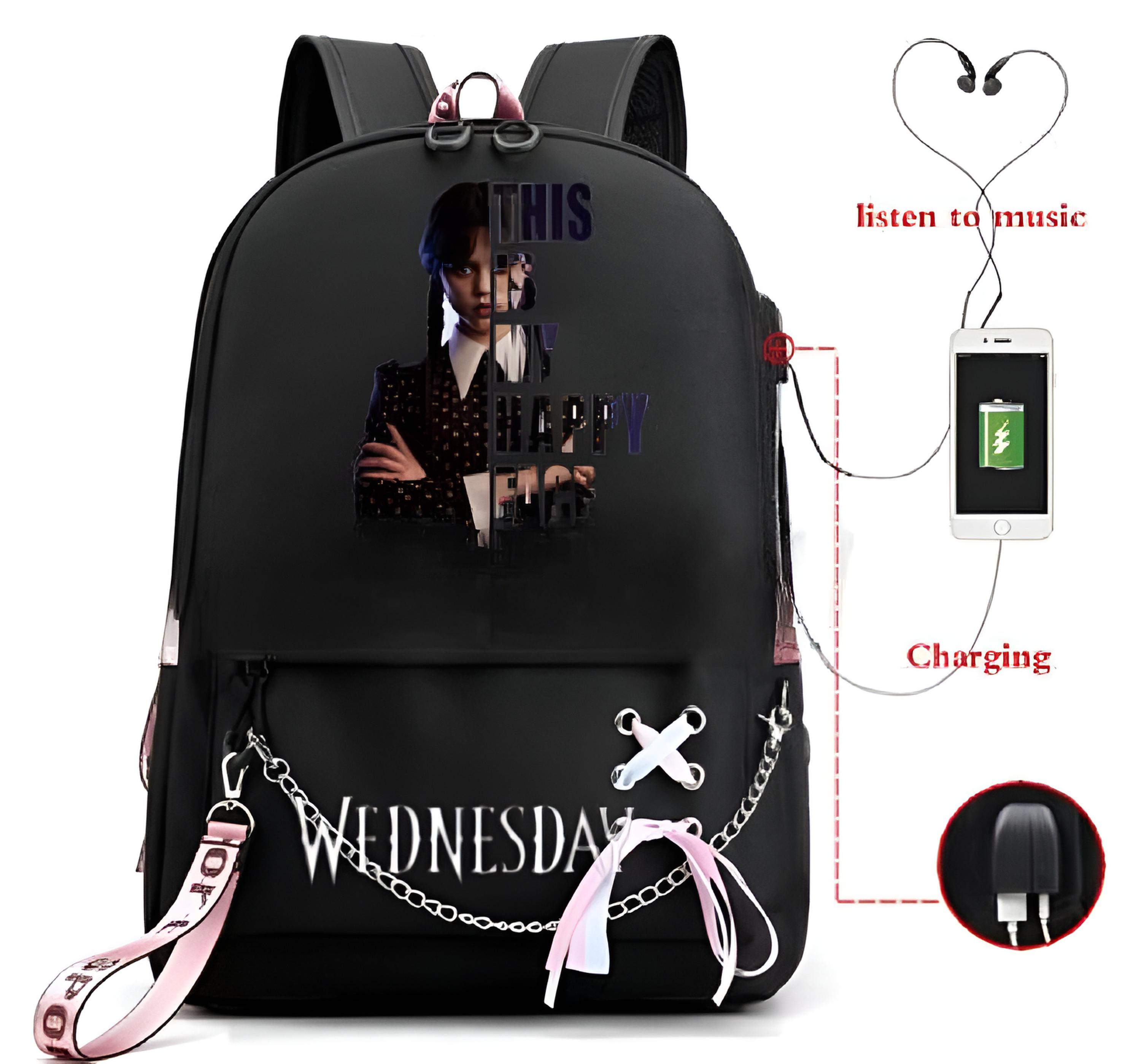 WEDNESDAY ADDAMS  ISKOLATÁSKA
