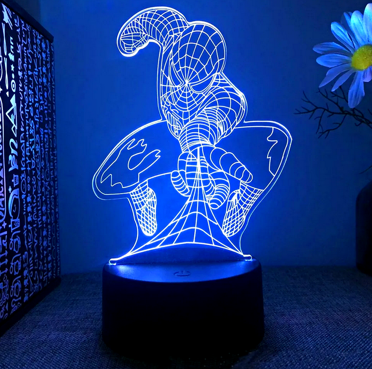 3D USB LED LÁMPA-PÓKEMBER 16 SZÍNVÁLTÓS TÁVIRÁNYÍTÓVAL