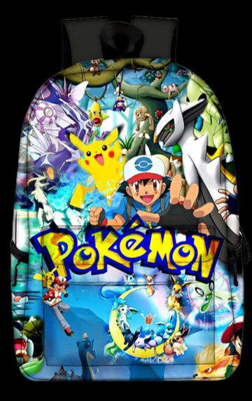 POKÉMON 3 RÉSZES ISKOLATÁSKA - MOON