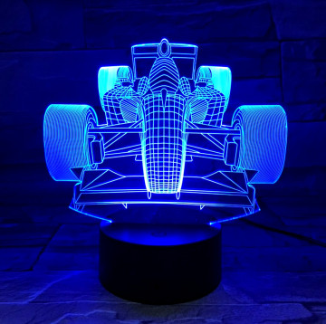FORMA 1 3D USB LED LÁMPA 16 SZÍNVÁLTÓS TÁVIRÁNYÍTÓVAL