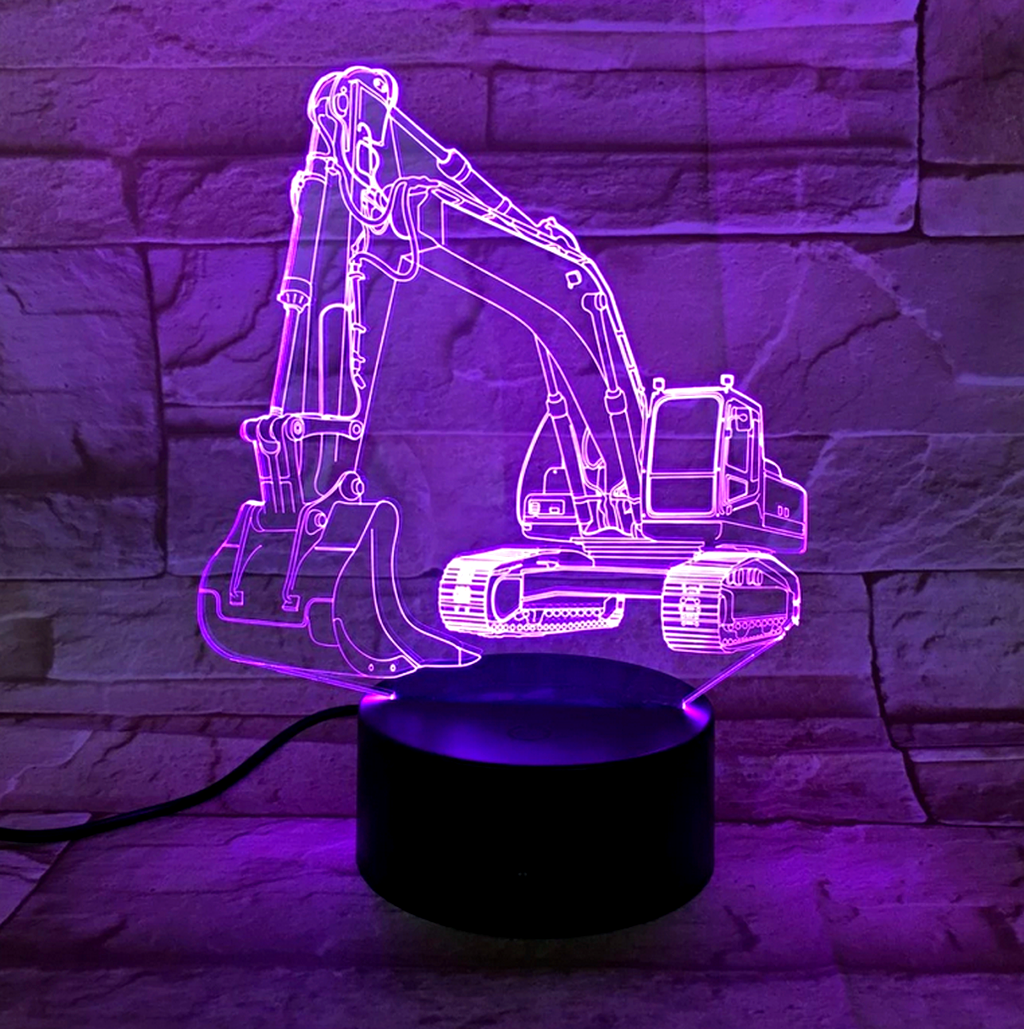 MARKOLÓ 3D USB LED LÁMPA 16 SZÍNVÁLTÓS TÁVIRÁNYÍTÓVAL