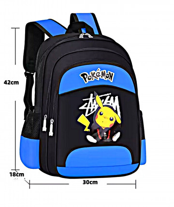 POKÉMON ISKOLATÁSKA PIKACHU KÉK