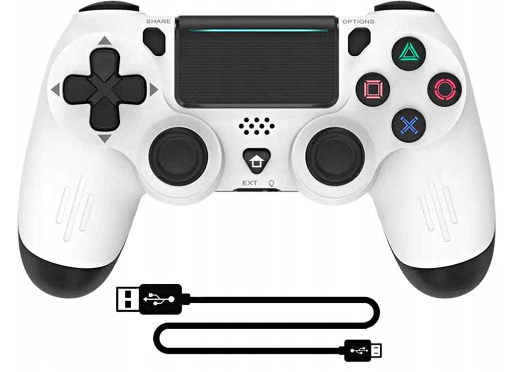 VEZETÉK NÉLKÜLI KONTROLLER FEHÉR SZÍNŰ  PS4/PC/Android/iOS